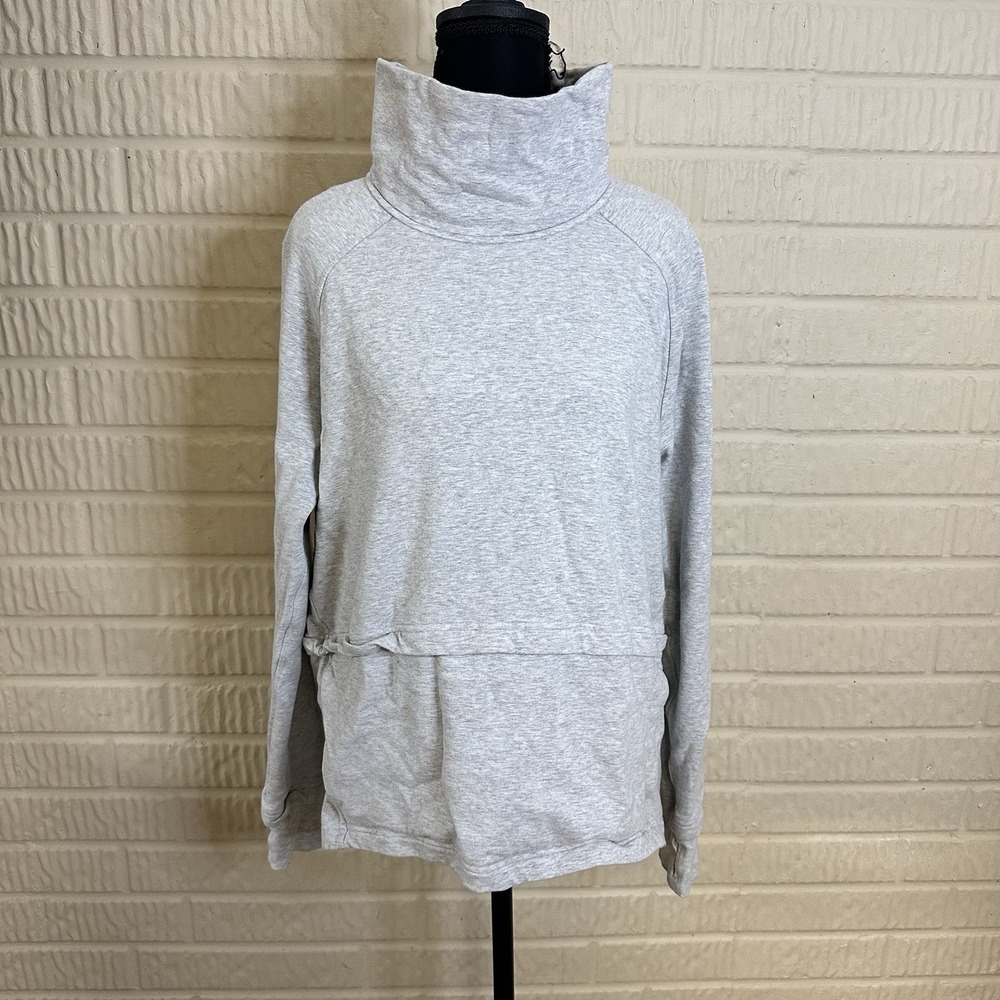 WOMENS LULULEMON FIND YOUR UNWIND PULLOVER IN HEATHERED GREY SIZE‎ 8